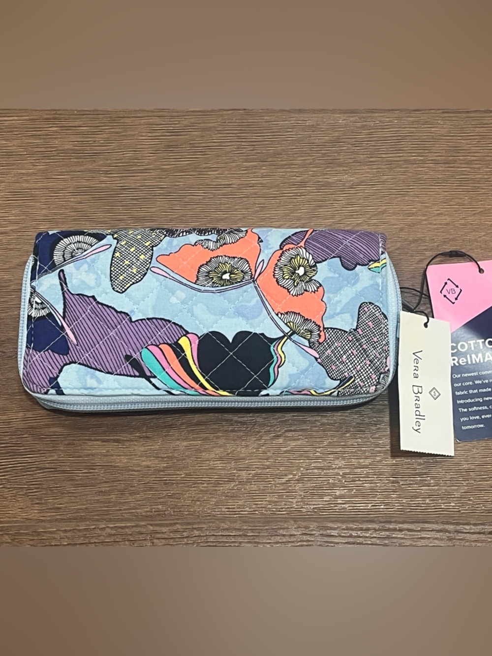 Vera Bradley | NEW Butterfly By Bifold Clutch Wallet RFID nwt travel fabric